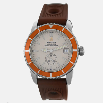 Breitling Superocean Heritage A37320 - Automatic Cream Dial Stainless Steel Men's Watch 1207272 (arb24751)