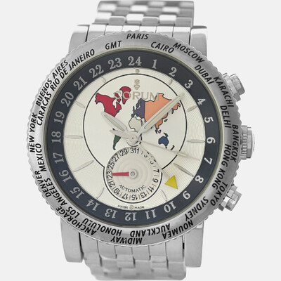 Corum Admiral's Cup 983.201.20 Automatic White Stainless Steel Men's Wristwatch 1207261 (white, arb24752)