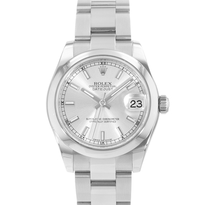 Pre-Owned Rolex Datejust Caliber 2235 Ladies Silver Dial Watch - Item Code: 178240SSO 178240 SSO (arb24770)