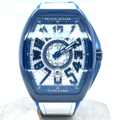 V45SCDTYTMAR Franck Muller Vanguard Mariner Automatic White Dial Mens Watch (blue, arb24772)