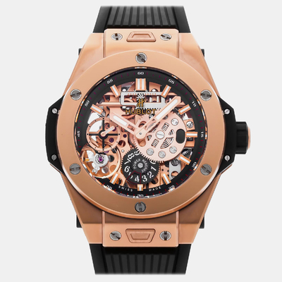 Hublot Big Bang Meca-10 King Gold 45mm Watch Model No. 1193737 (black, arb24824)