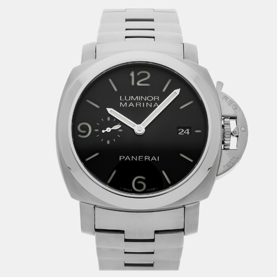 PPAM00328 Panerai Luminor Marina 1950 Automatic Black Stainless Steel Men's Watch 1115527 (black, arb24833)