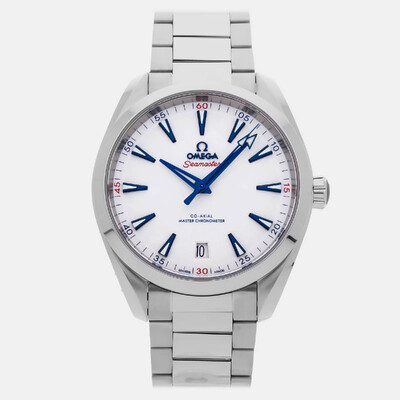Omega Seamaster Aqua Terra 2022 (5221041210403) White Dial Automatic Stainless Steel Men's Watch - 41mm 1206544 (white, arb24899)