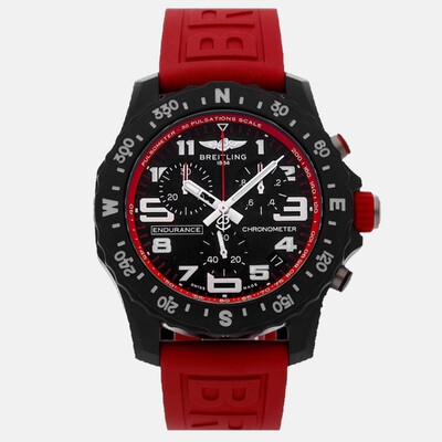 Pre-Owned Breitling Endurance Pro X82310D91B1S1 Watch Lightweight Quartz Black Men's 44mm 1205631 (black, arb24907)