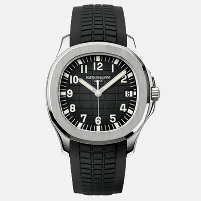 Patek Philippe Aquanaut 5167A Automatic Mens Stainless Steel Watch Black Dial 1209589 (black, arb24924)