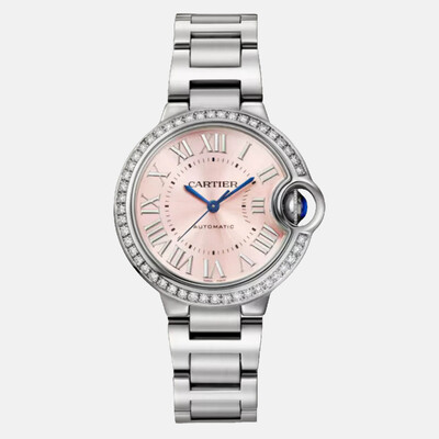 Cartier Ballon Bleu W4BB0037 12Jewelry Women's Automatic Stainless Steel Pink Dial Watch 1209579 (pink, arb24925)