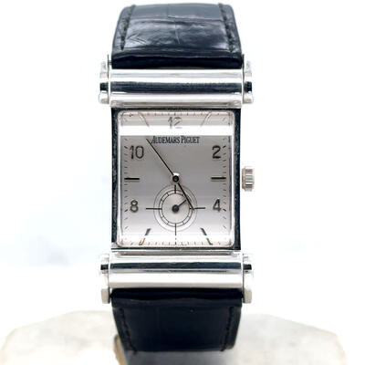 Pre-owned Audemars Piguet Canape Silver-tone Dial Mens Watch 14934BA/002 (black, arb24937)