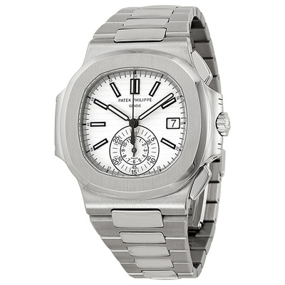 Patek Philippe Nautilus Chronograph White Dial Mens Watch 5980-1a-019 (arb24945)