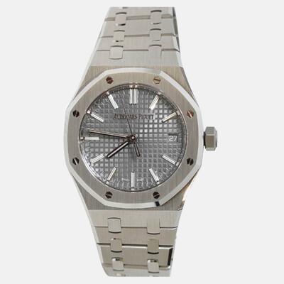 Audemars Piguet Royal Oak 15550ST.OO.1356ST Grey Dial Stainless Steel Women's Watch Automatic Movement 1209572 (arb24918)