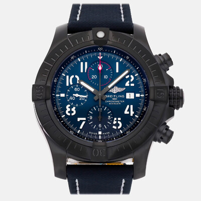 Article V13375101C1X2 Breitling Super Avenger Chronograph Night Mission Men's Blue Dial Automatic Titanium Case 1210079 (blue, arb24985)