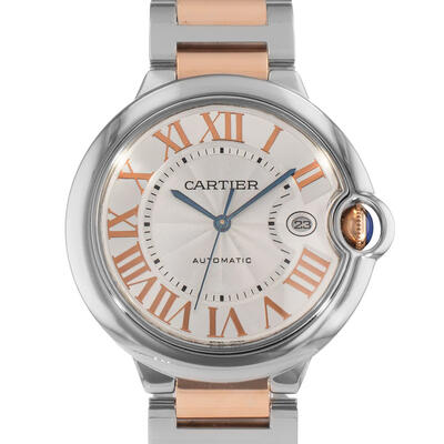 Pre-owned Cartier Ballon Bleu Mens Automatic Watch. Silver Dial, 42Mm. Article No. w6920095 (arb25022)