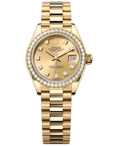 M279138RBR-0023 Rolex Lady Datejust Yellow Gold Diamond (arb25043)