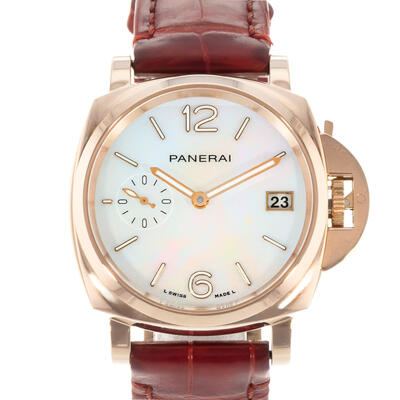 PAM01280 Panerai Luminor Due Goldtech Madreperla White Mother of Pearl Dial Unisex Watch PAM 01280 (arb25139)