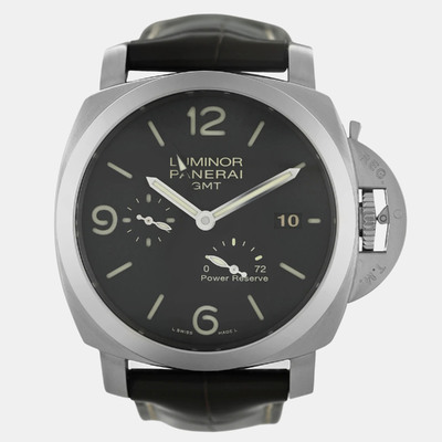 Panerai Luminor PAM00347, Black Dial, 45mm Stainless Steel Men's Automatic Watch 1207723 (black, arb25284)