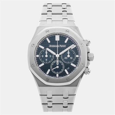 Pre-Owned Audemars Piguet Royal Oak Chronograph 26715ST.OO.1356ST.01 Automatic Men's Watch 1207600 (blue, arb25340)