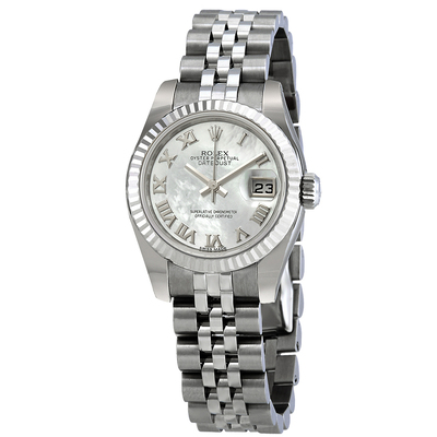 Pre-owned Rolex Lady-Datejust White Mother-of-Pearl Dial 179174-MRJ (arb25436)