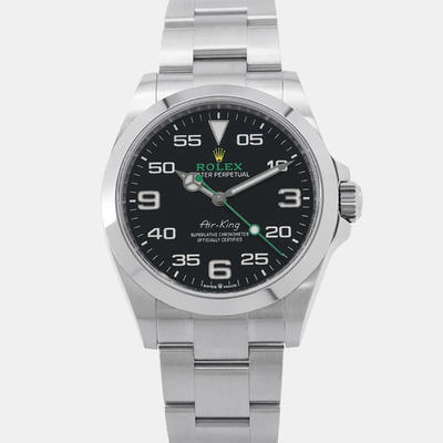 Rolex Air-King 126900 Automatic Black Dial Men's Stainless Steel Watch 1212036 (black, arb25464)