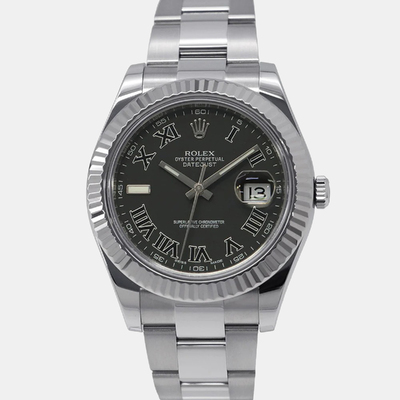 Rolex Datejust II 116334 Black Dial Men's Watch 1215755 (black, arb25479)