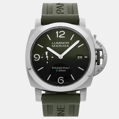 Panerai Luminor Marina PAM 1356 Automatic Green Stainless Steel Men's Wristwatch 1220623 (green, arb25608)