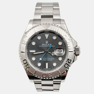 Rolex Yacht Master 116622 Automatic Rhodium Platinum Stainless Steel Men's Wristwatch Article 1221990 (arb25679)