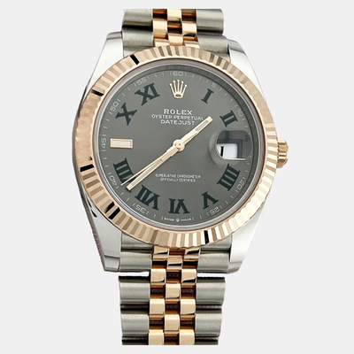Rolex Datejust 126331 Men's Wristwatch: 41mm Automatic, Rose Gold and Stainless Steel Case 1221964 (arb25700)