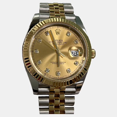 Rolex Datejust 126333 Automatic Champagne Dial Diamond Yellow Gold Stainless Steel Men's Watch 1221965 (yellow, arb25704)