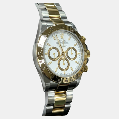 Rolex Daytona Zenith 16523 Men's Wristwatch, Article No: 1221906 (white, arb25706)