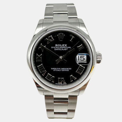 Rolex Datejust 278240 Automatic Stainless Steel Black Dial Women's Watch 1221960 (black, arb25709)