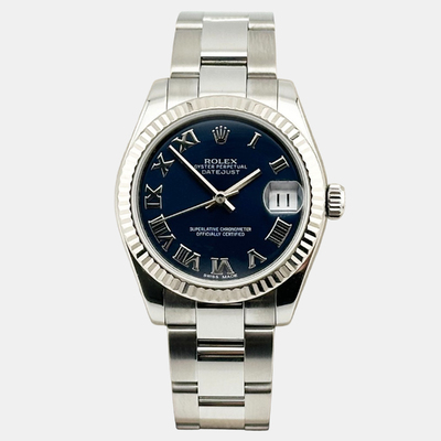 Rolex Datejust Midsize 178274 Automatic Stainless Steel Blue Dial Women's Watch 1221971 (blue, arb25714)