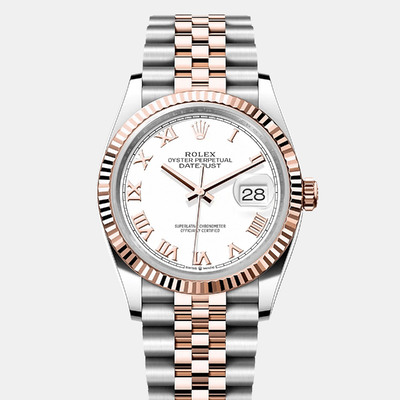 Rolex Datejust 126231-0015 - White Dial Rose Gold Women's Watch 1220910 (white, arb25736)