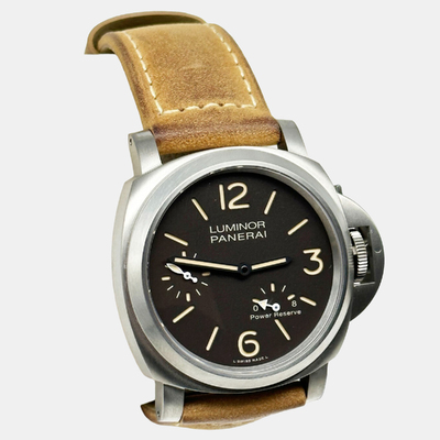Panerai Luminor PAM00797 Manual Winding Black Titanium Men's Watch Ref 1221900 (brown, arb25751)