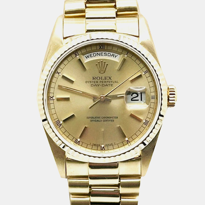 Rolex Day Date 18238 Men's Automatic Yellow Gold Wristwatch - Article: 1221298 (yellow, arb25770)