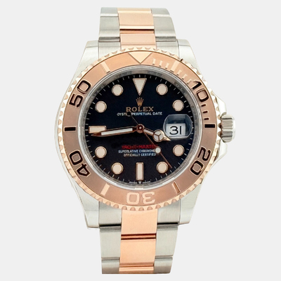 Rolex Yacht Master 126621 - Automatic Black Dial on Stainless Steel and 18K Rose Gold Bracelet, Article No: 1221334 (black, arb25785)