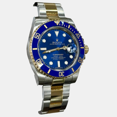 Rolex Submariner 1221329 - Yellow Gold and Blue Dial Automatic Chronograph (blue, arb25790)