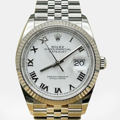 Rolex Datejust 126234 Automatic Watch: White Dial, Stainless Steel Case 1221264 (white, arb25824)