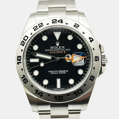 Rolex Explorer II 216570 Automatic Black Stainless Steel Men's Wristwatch 1221295 (black, arb25836)