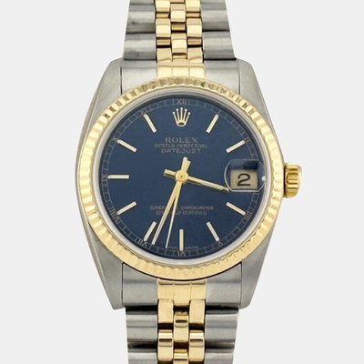 Rolex Datejust 78273 - Blue Dial with Yellow Gold & Stainless Steel 1221287 (blue, arb25838)