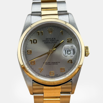 Rolex Datejust 16203 - Pre Owned Automatic 18K Yellow Gold Stainless Steel Men's Watch 1221269 (arb25851)
