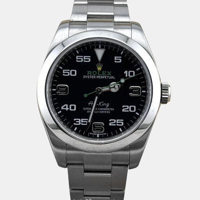 Rolex Air-King 116900 Automatic Stainless Steel Black Dial Men's Watch 40 mm Reference 1221233 (black, arb25858)