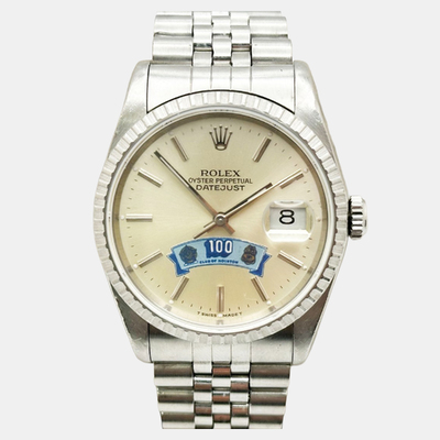 Rolex Datejust 16220 Men's Automatic Stainless Steel Silver Watch 36 mm Article No. 1220529 (arb25868)
