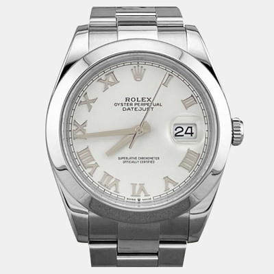 Rolex Datejust 126300 Automatic White Dial Men's Wristwatch 1222418 (white, arb25891)