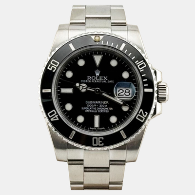 Rolex Submariner Date 116610L, Ref: 1221941 - Stainless Steel Automatic Black Dial Men's Watch (black, arb25947)