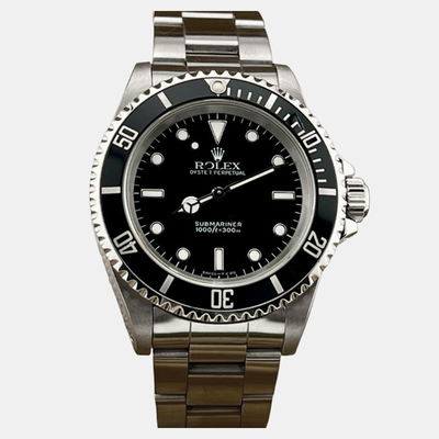 Rolex Submariner No Date Ref xxxxxxxx, Men's Automatic Stainless Steel Wristwatch 1221946 (black, arb25975)