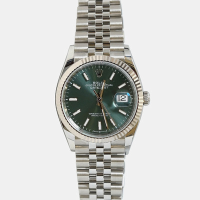 Rolex Datejust 126234-0051 Women's Automatic Stainless Steel Watch 1220919 (green, arb26002)