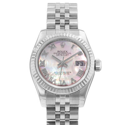 Pre-owned Rolex Datejust 26 Ladies Watch (Ref: BKMRJ) 179174 BKMRJ (black, arb26032)
