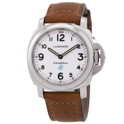 Panerai Luminor Base Logo Acciaio Hand-Wind White Dial Mens Watch PAM00630 (black, arb26083)