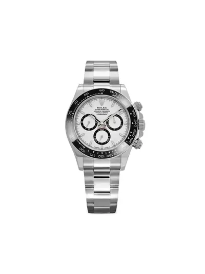 Rolex Daytona 2024 UNWORN - White Dial Round Baton Hands Chronograph Automatic Movement - Stainless Steel Case with Oyster Perpetual Bracelet - Ref. 26939376 (arb26131)