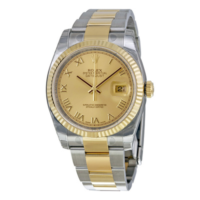 Pre-owned Rolex Oyster Perpetual Datejust 36mm Mens Watch, Champagne Dial, Article Number: 116233cro (beige, arb26148)