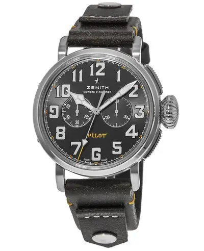 Brand New Authentic Zenith Pilot Type 20 Chronograph, Model: 03.2434.4069/20.I010 (black, arb9260)