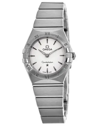 Omega Constellation Manhattan Quartz 25mm Silver Dial Stainless Steel Women's Watch Model: 131.10.25.60.02.001 (arb9369)